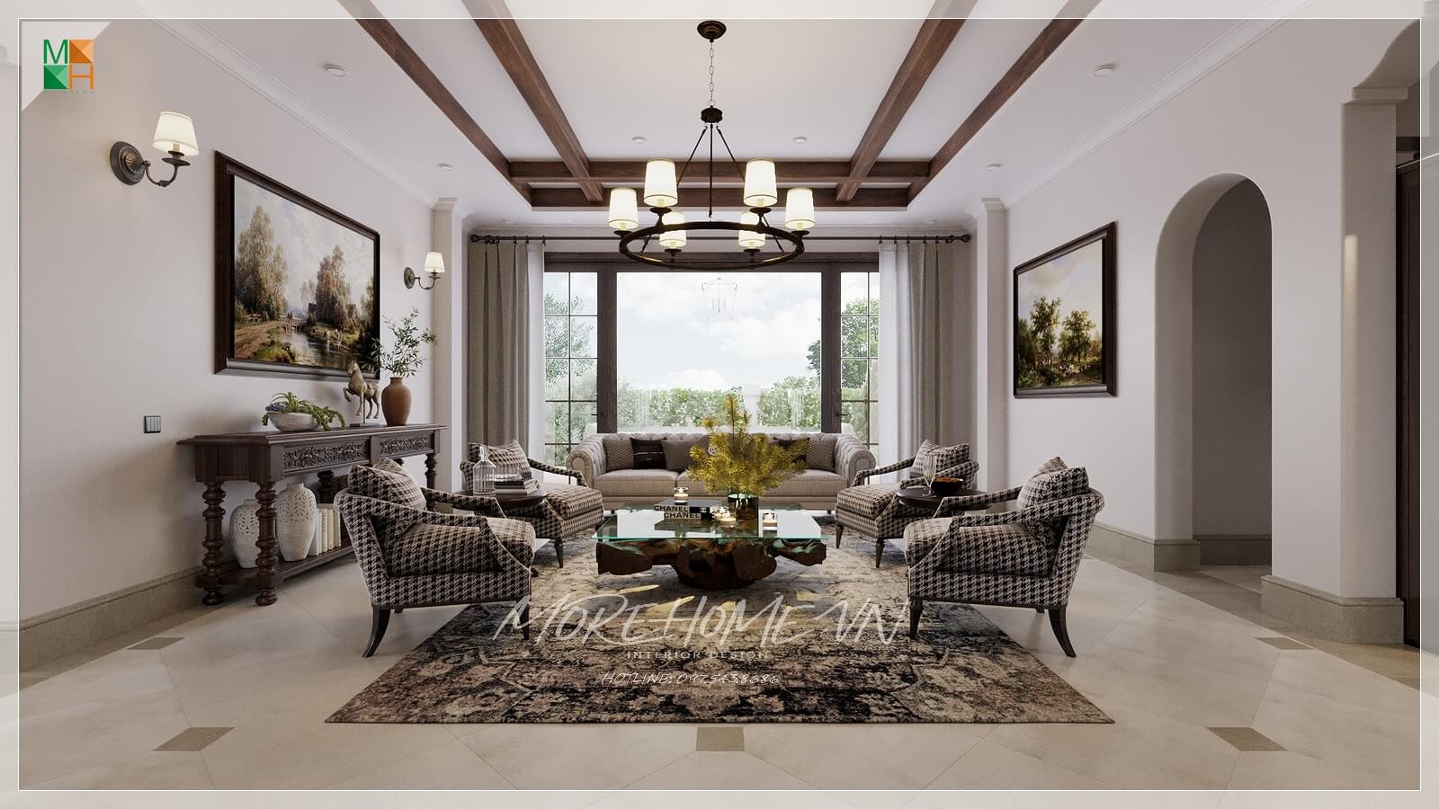  *Biệt Thự An Vương Hà Nội: Thiết Kế Nội Thất Gỗ Tự Nhiên Tinh Tế Và Sang Trọng